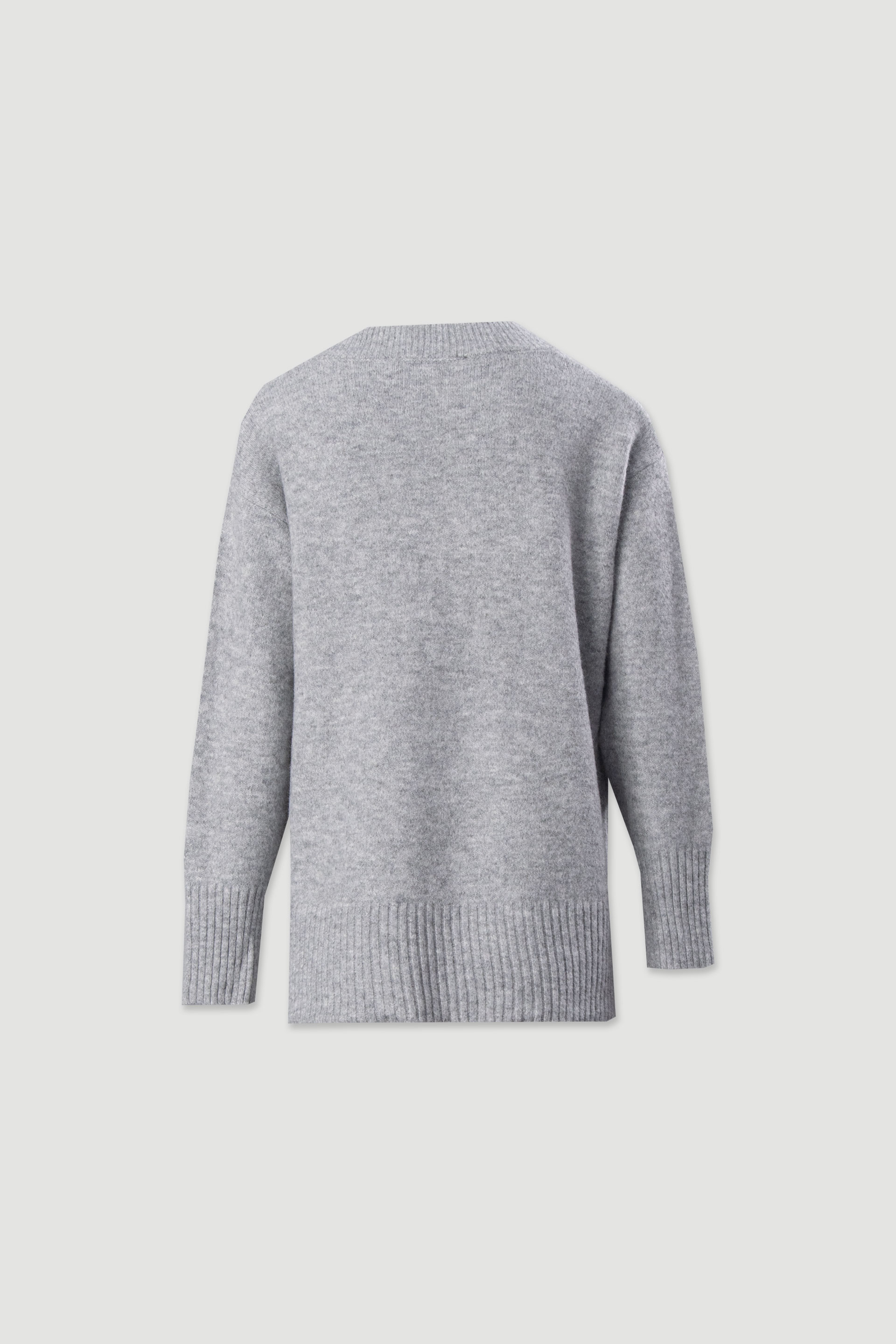 Camisola de malha com decote em v