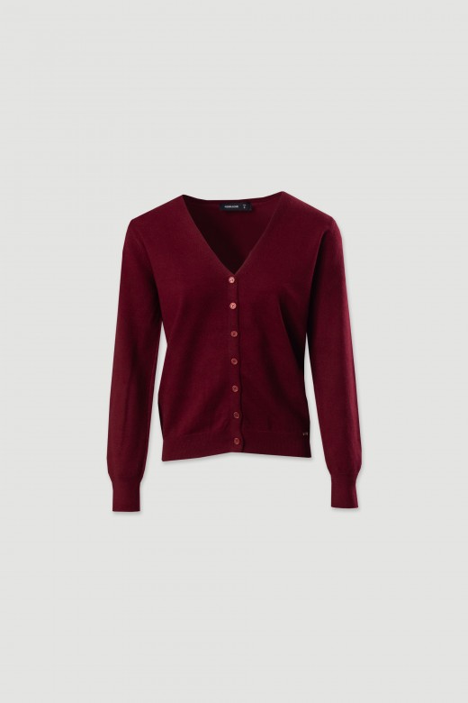 Knit cardigan with cashmere blend Knit cardigan with cashmere blend