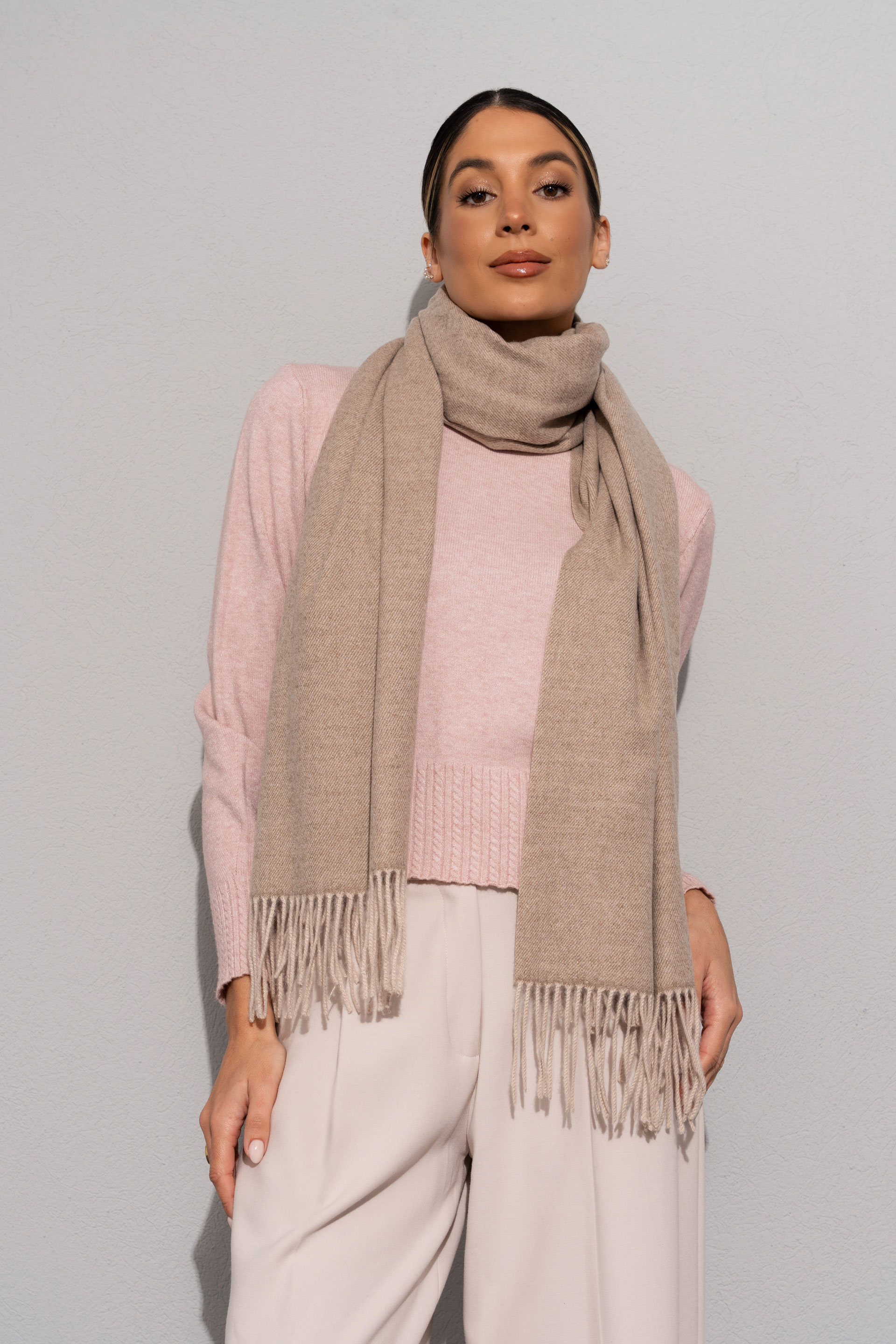 Jersey de punto con detalle de efecto acanalado