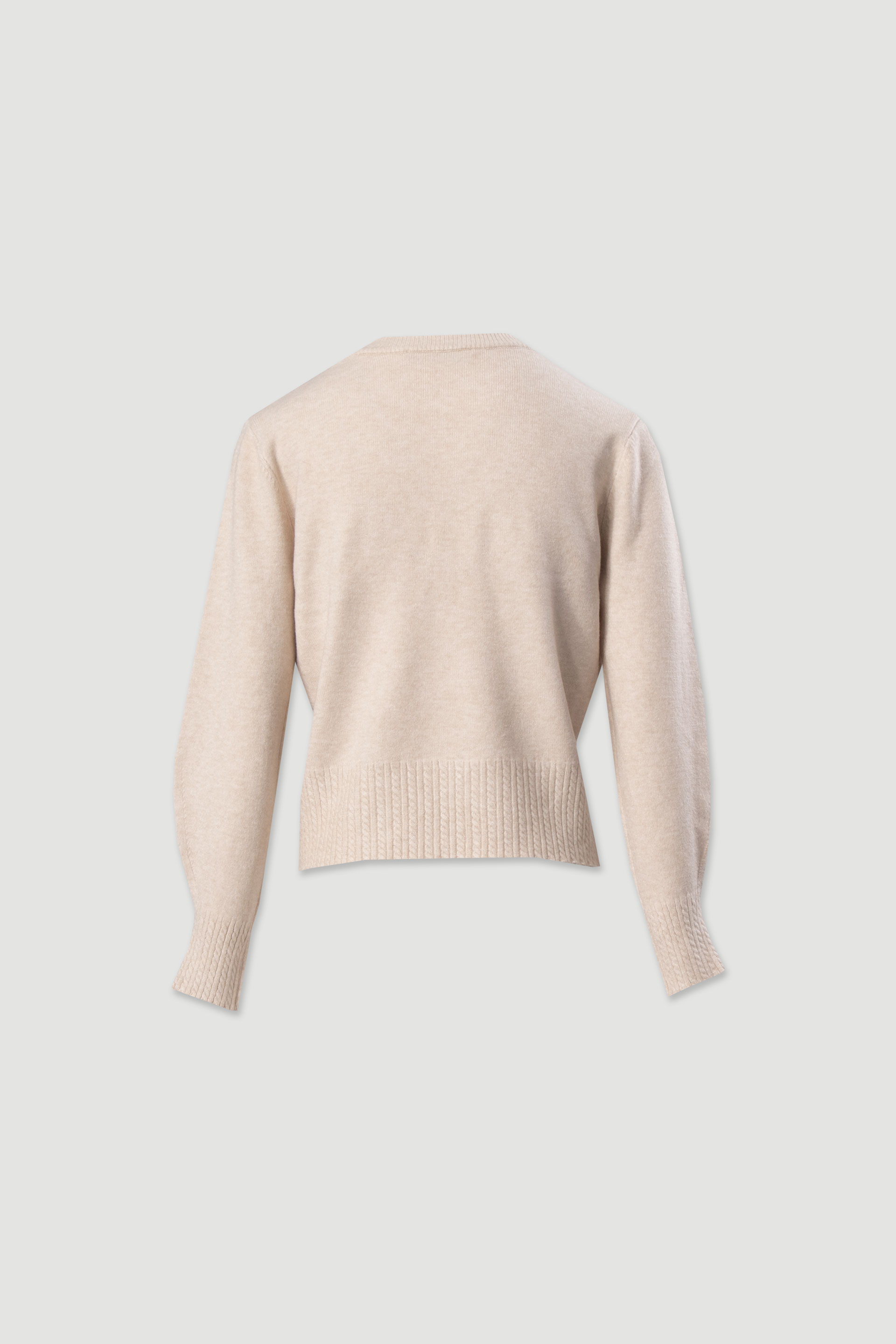 Jersey de punto con detalle de efecto acanalado