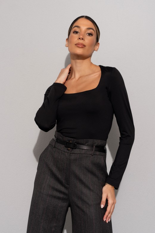 Body liso de manga comprida Body liso de manga comprida