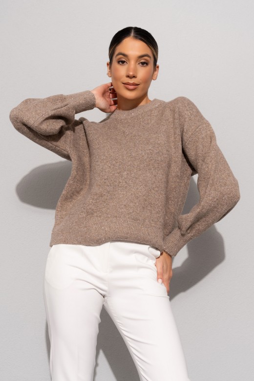 Pull en maille avec épaules tombantes Pull en maille avec épaules tombantes