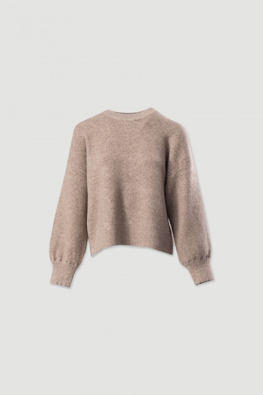 Pull en maille avec épaules tombantes Pull en maille avec épaules tombantes