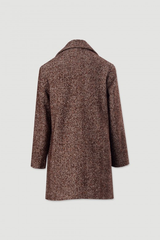 Tweed herringbone coat Tweed herringbone coat