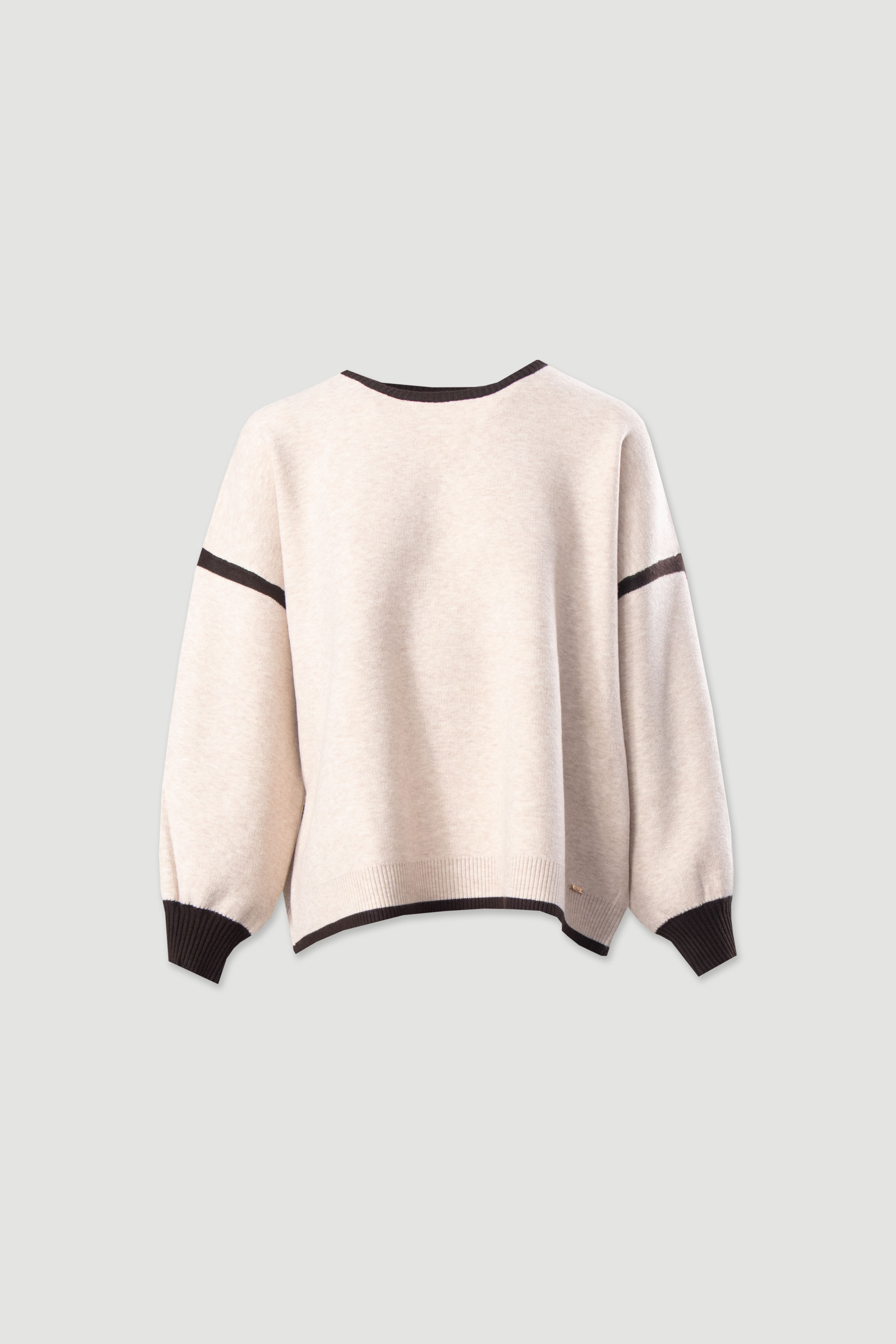 Pull en maille avec détail contrasté