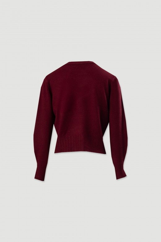 Knit sweater with ribbed effect detail Knit sweater with ribbed effect detail