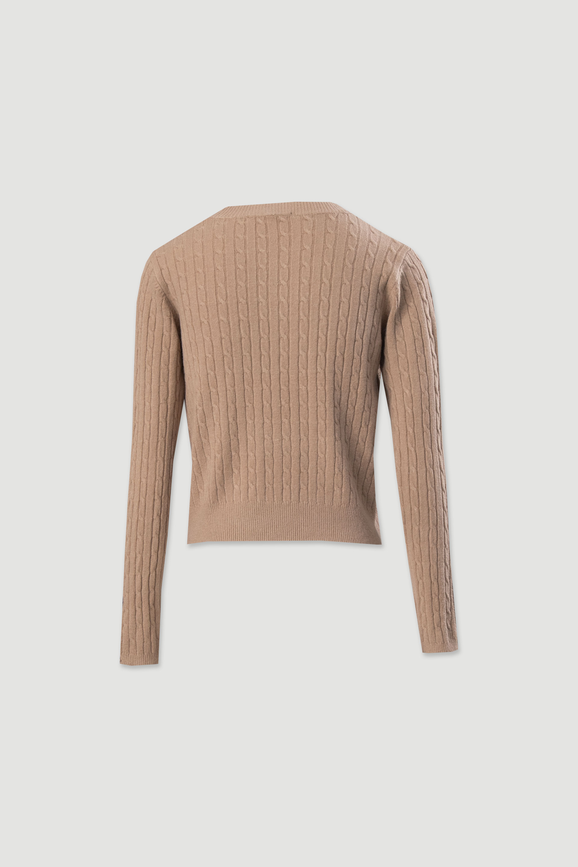 Knit sweater with button detail on the sleeves