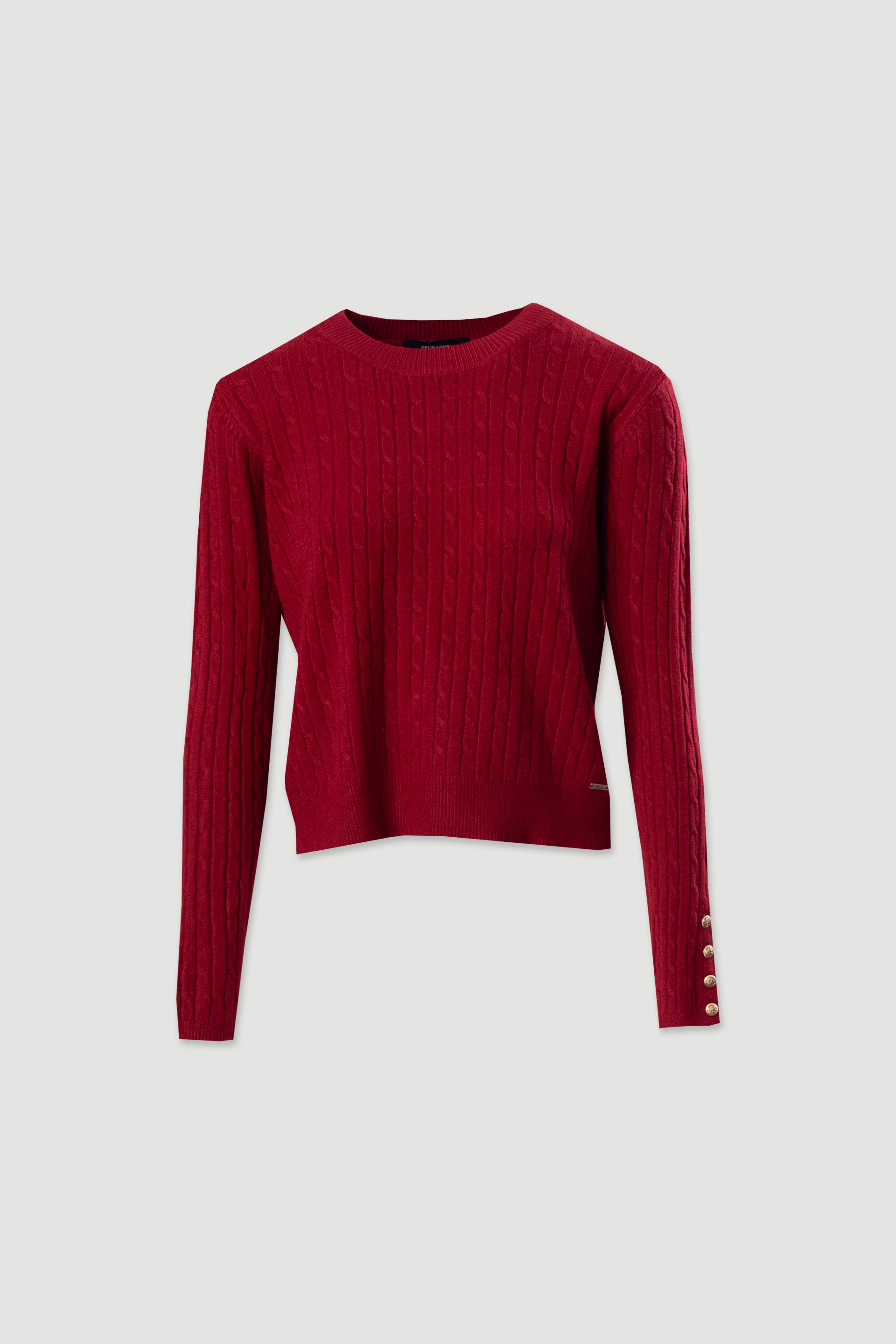 Pull en maille avec détail de boutons aux manches