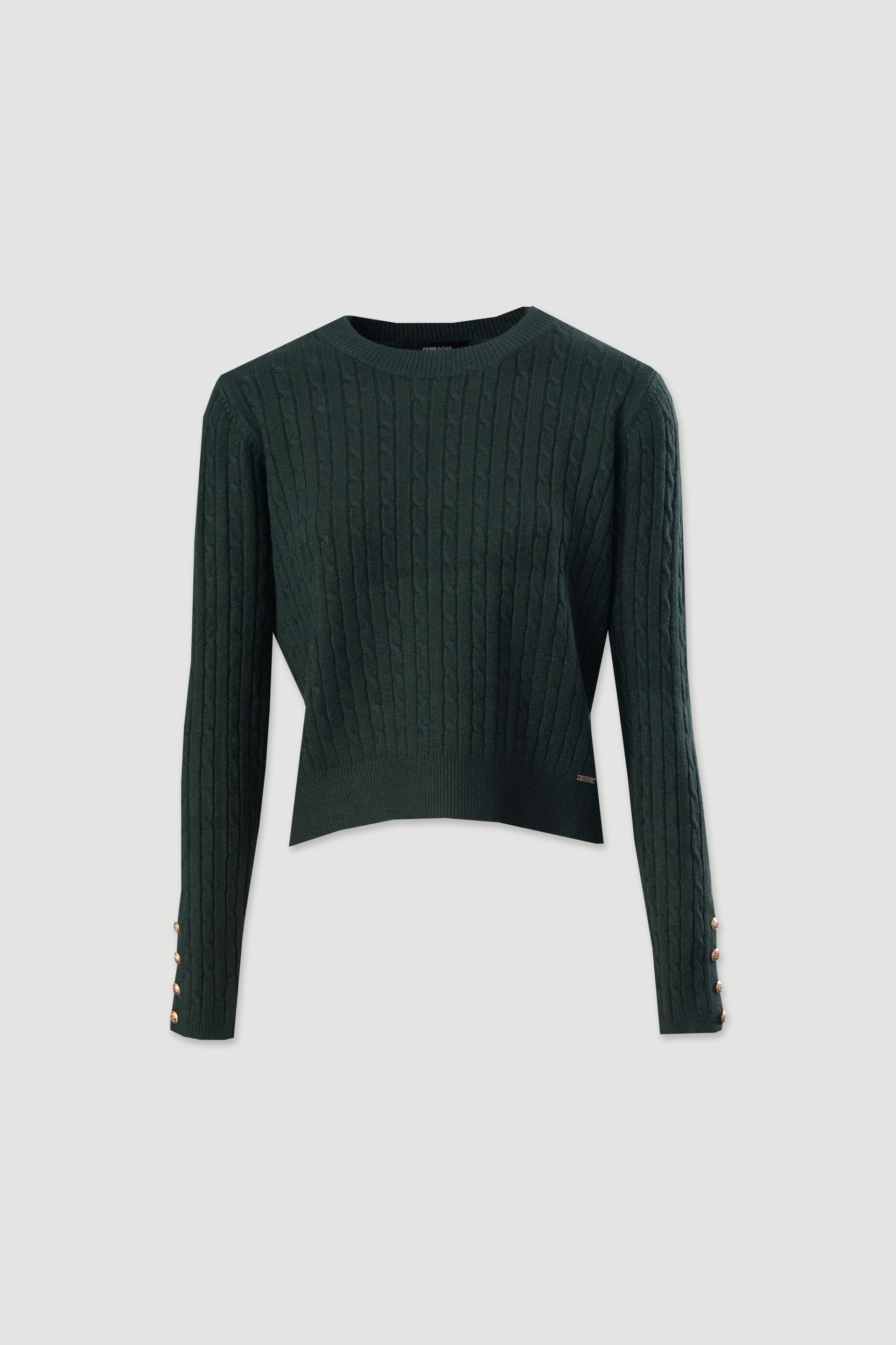 Pull en maille avec détail de boutons aux manches