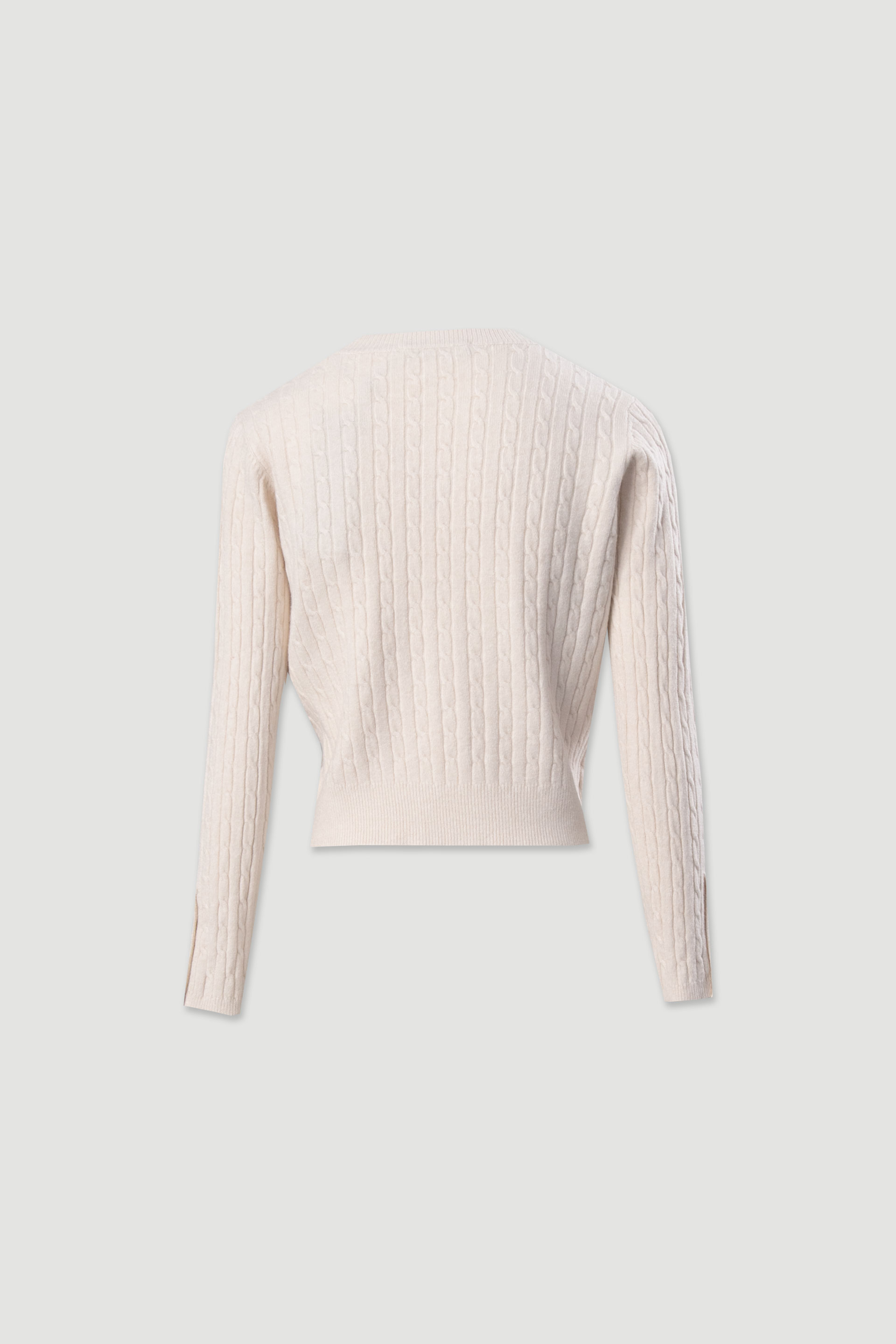 Knit sweater with button detail on the sleeves