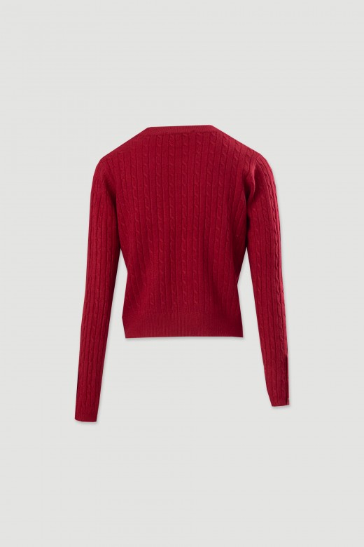 Pull en maille avec d�tail de boutons aux manches