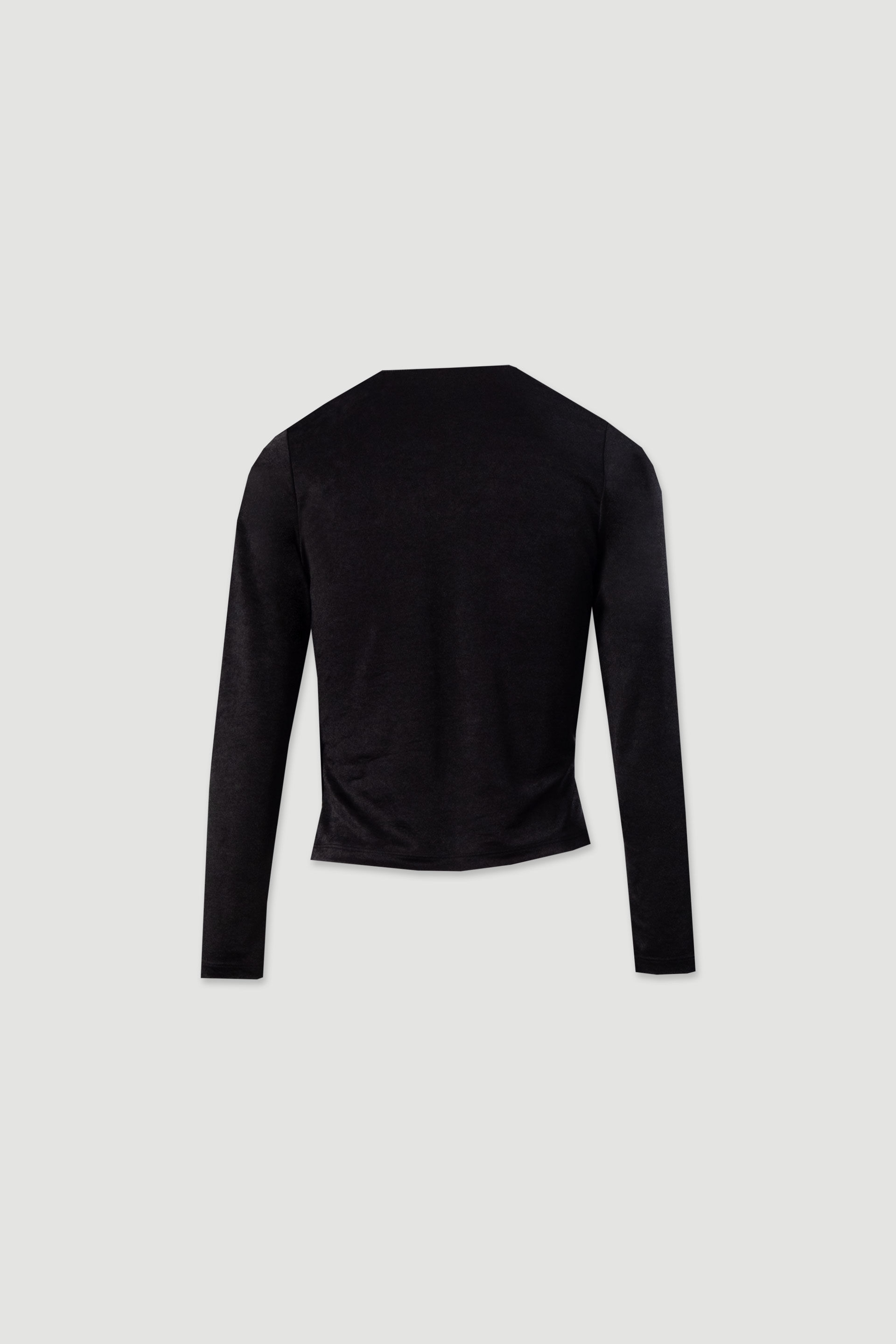 Shimmer knit sweater with v-neckline