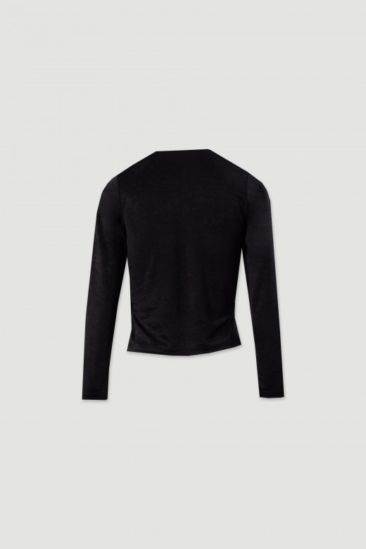 Shimmer knit sweater with v-neckline Shimmer knit sweater with v-neckline