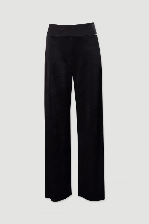 Wide-leg shimmer knit trousers Wide-leg shimmer knit trousers