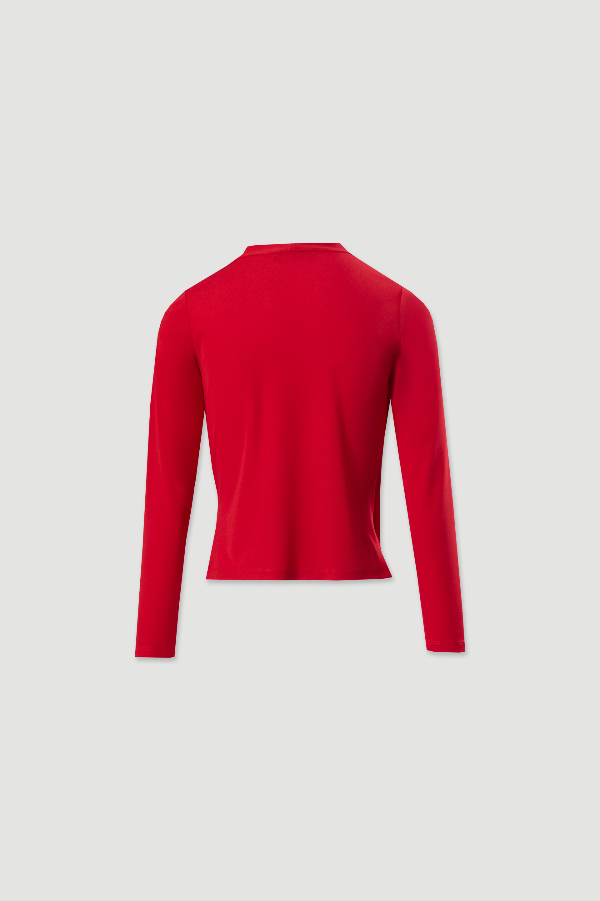 Knitted jumper with wrap neckline