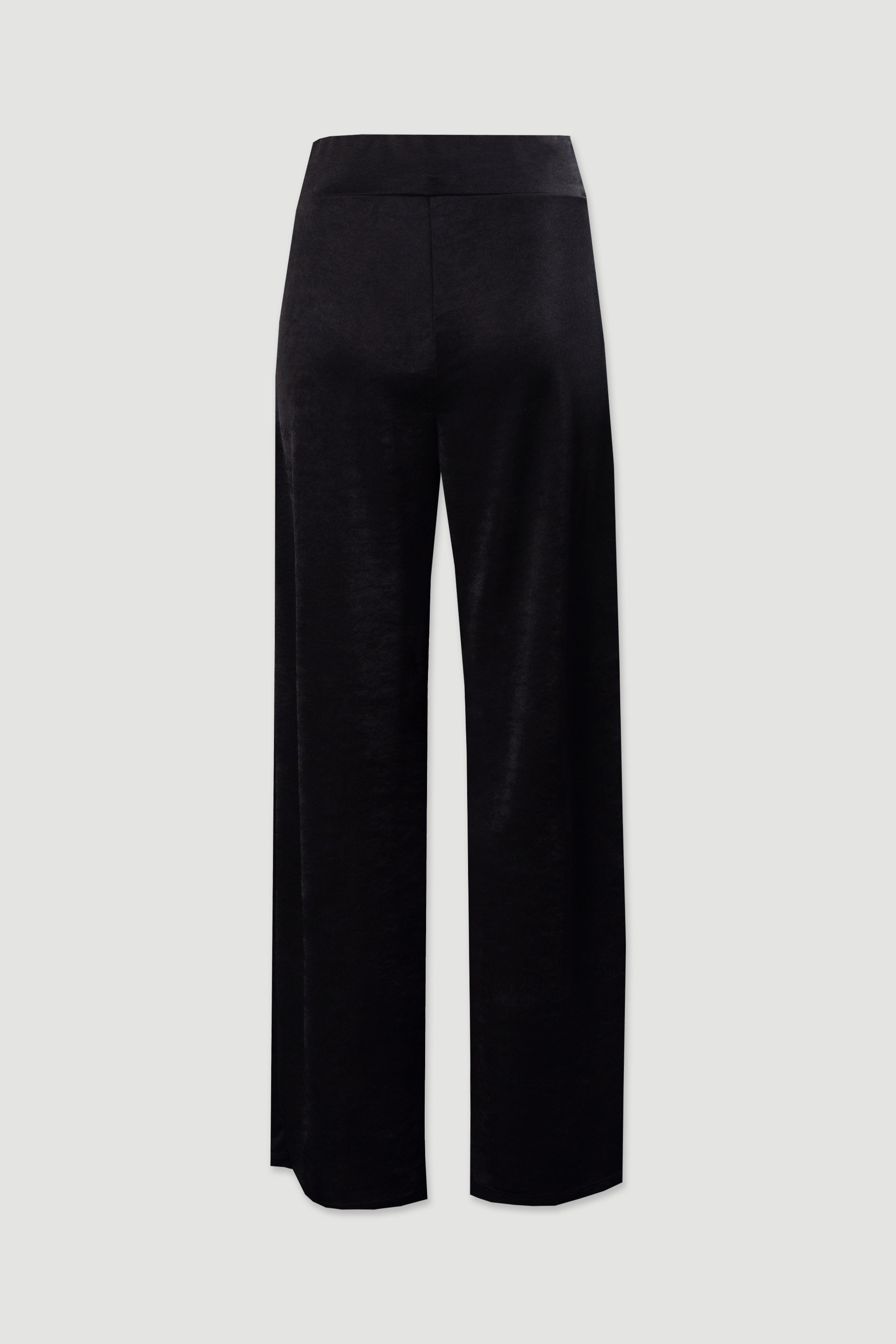 Wide-leg shimmer knit trousers
