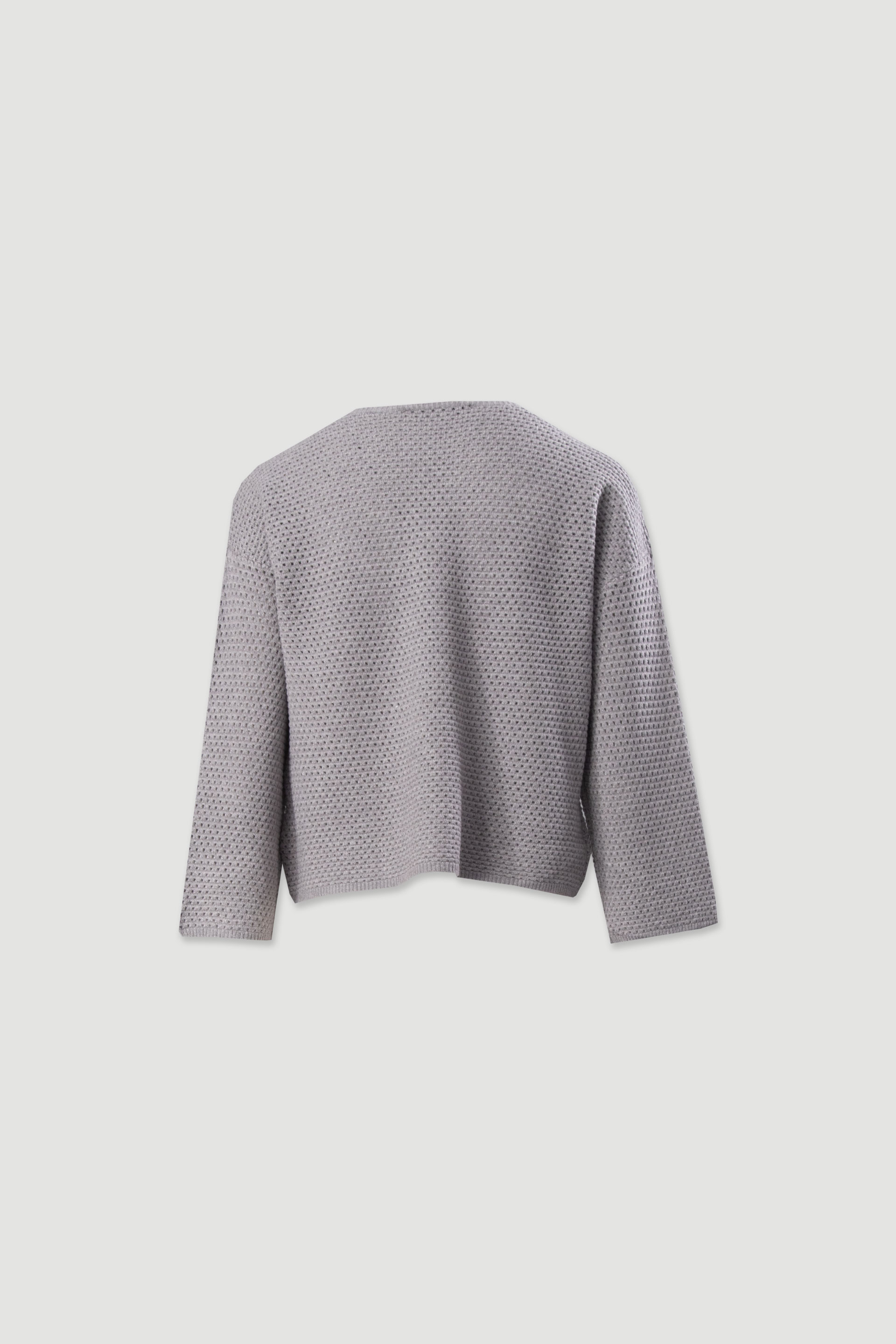 Openwork knit sweater