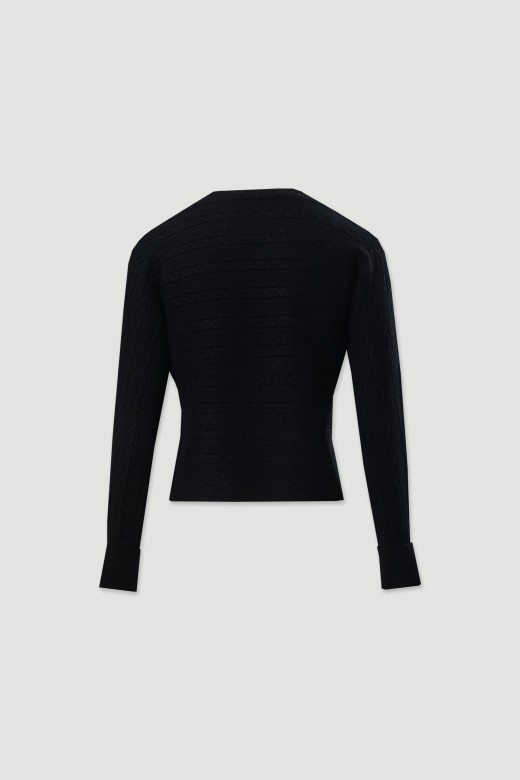 Pull en maille travaill�e