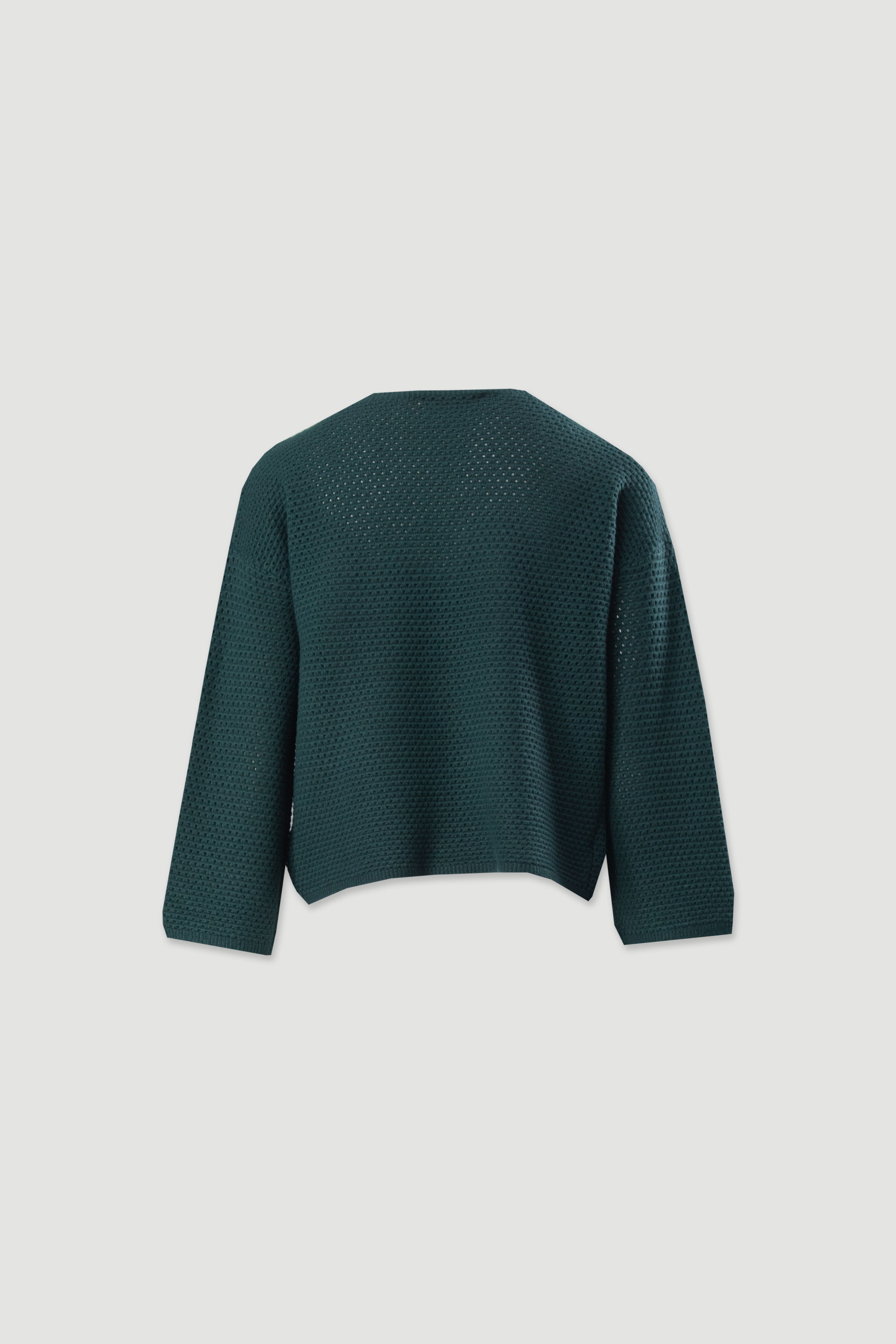 Openwork knit sweater