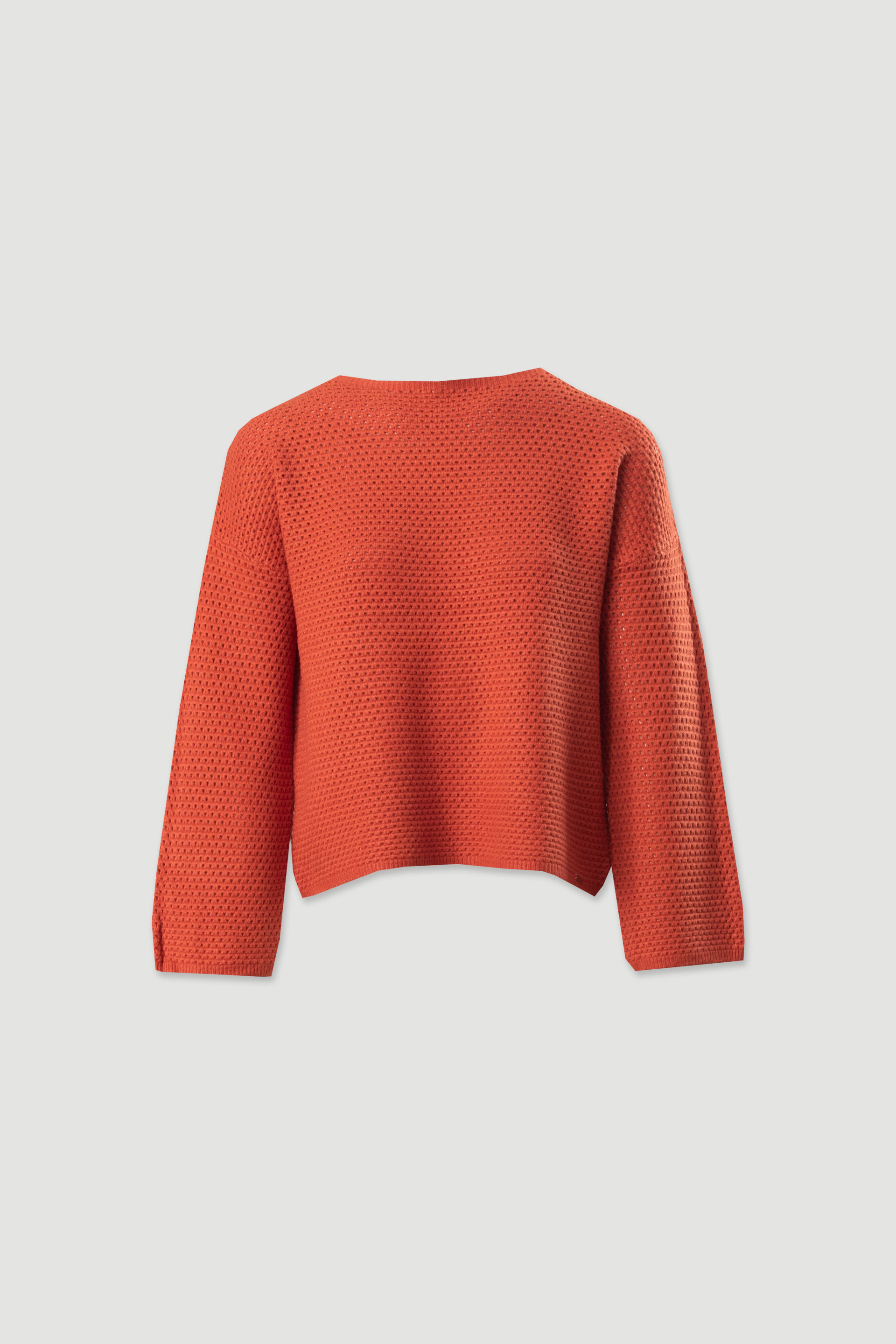 Camisola de malha perfurada