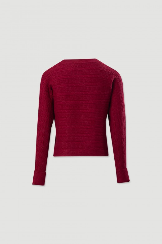 Pull en maille travaill�e