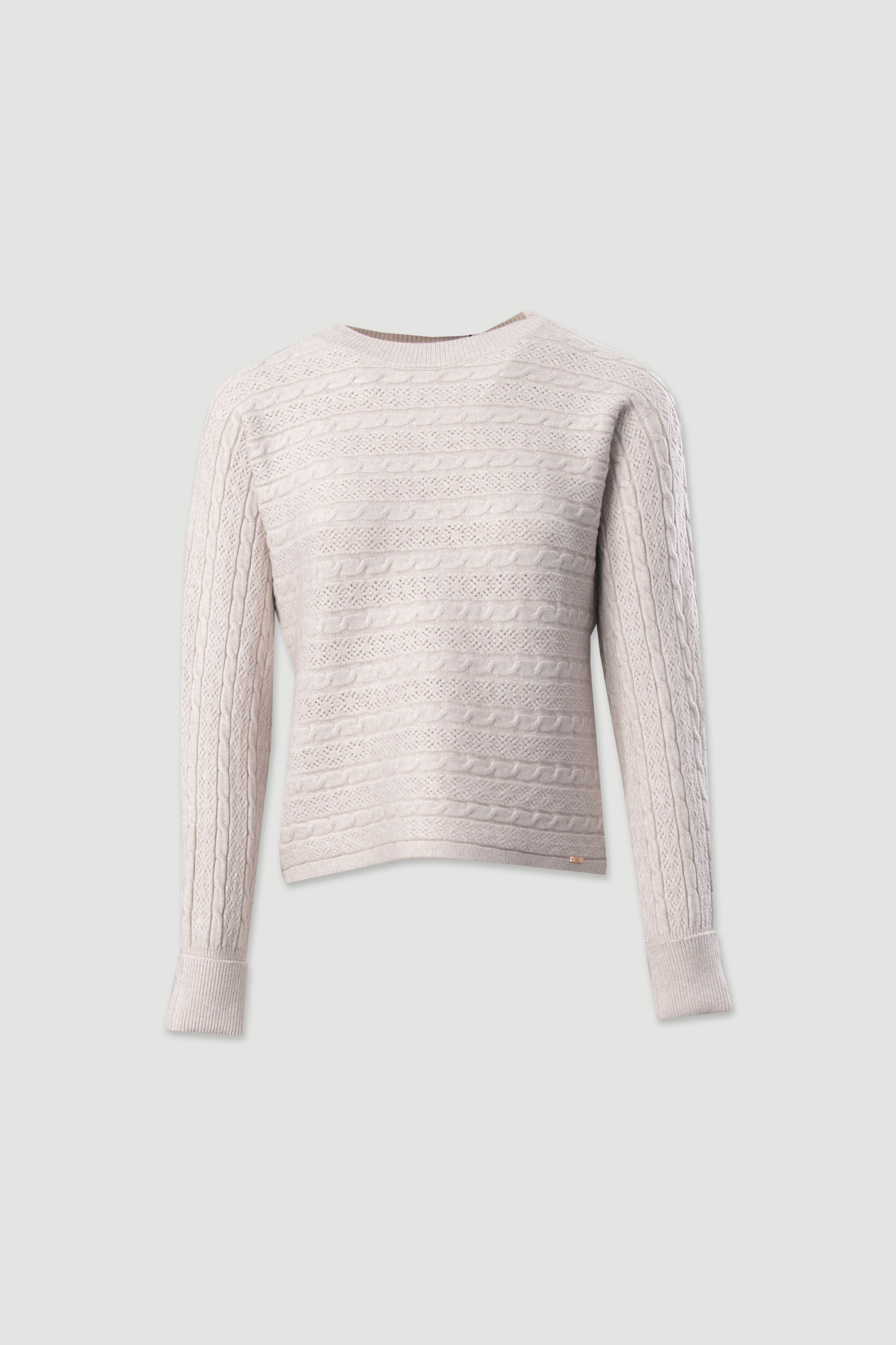 Textured knit sweater