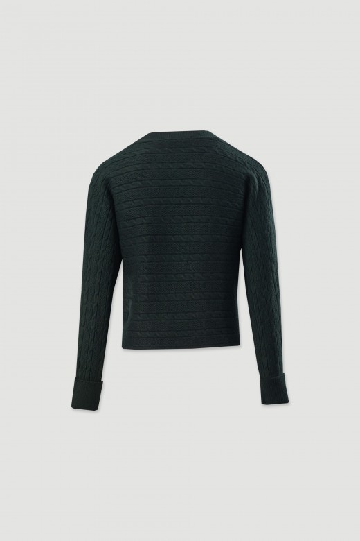 Pull en maille travaill�e