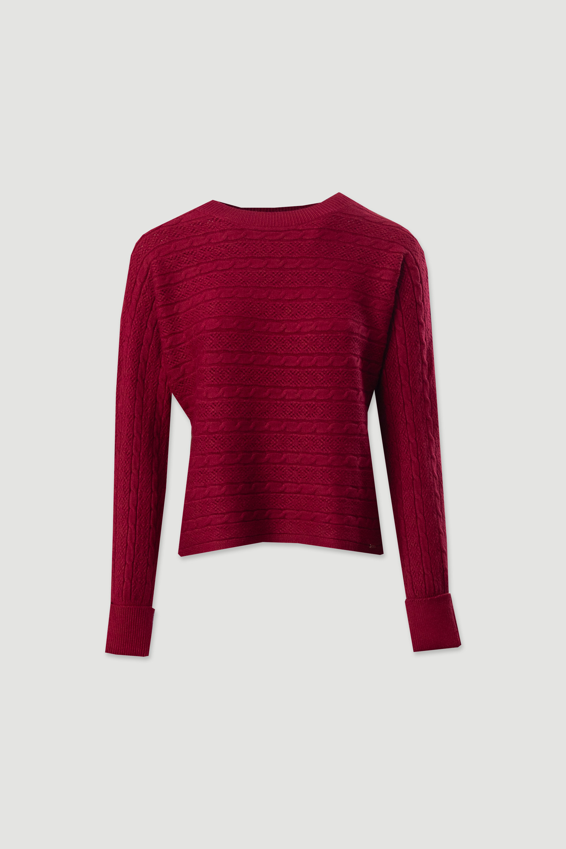 Camisola de malha trabalhada