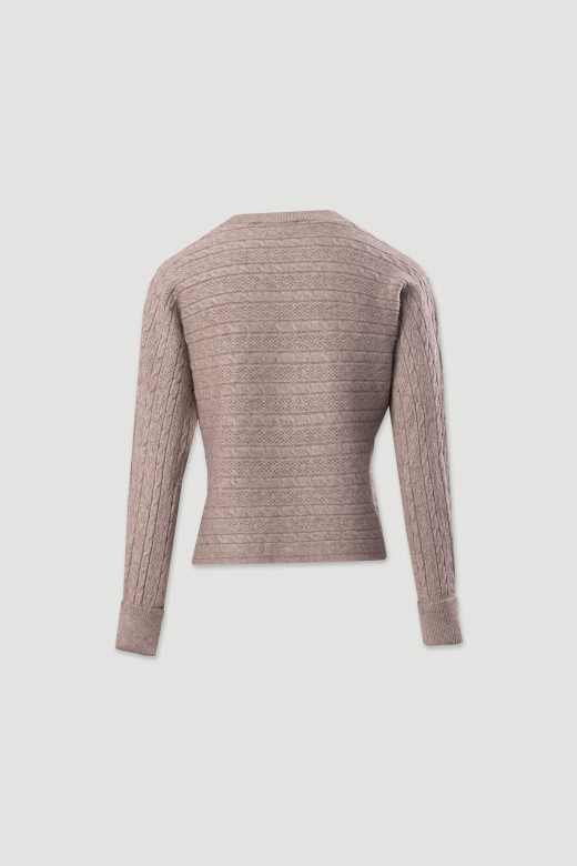 Pull en maille travaill�e