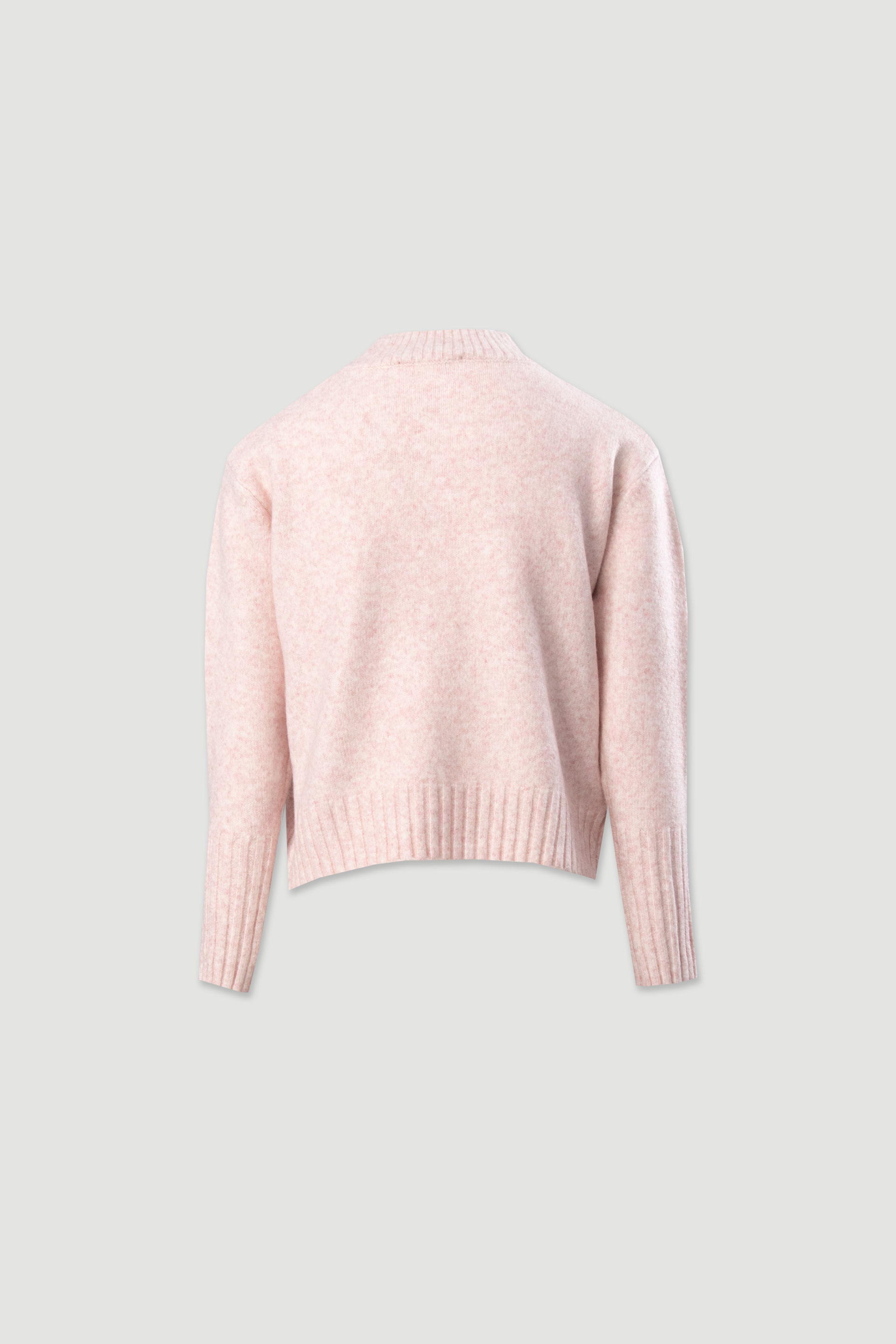 Knit sweater with textured front detail
