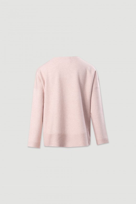 Jersey de punto con detalle acanalado