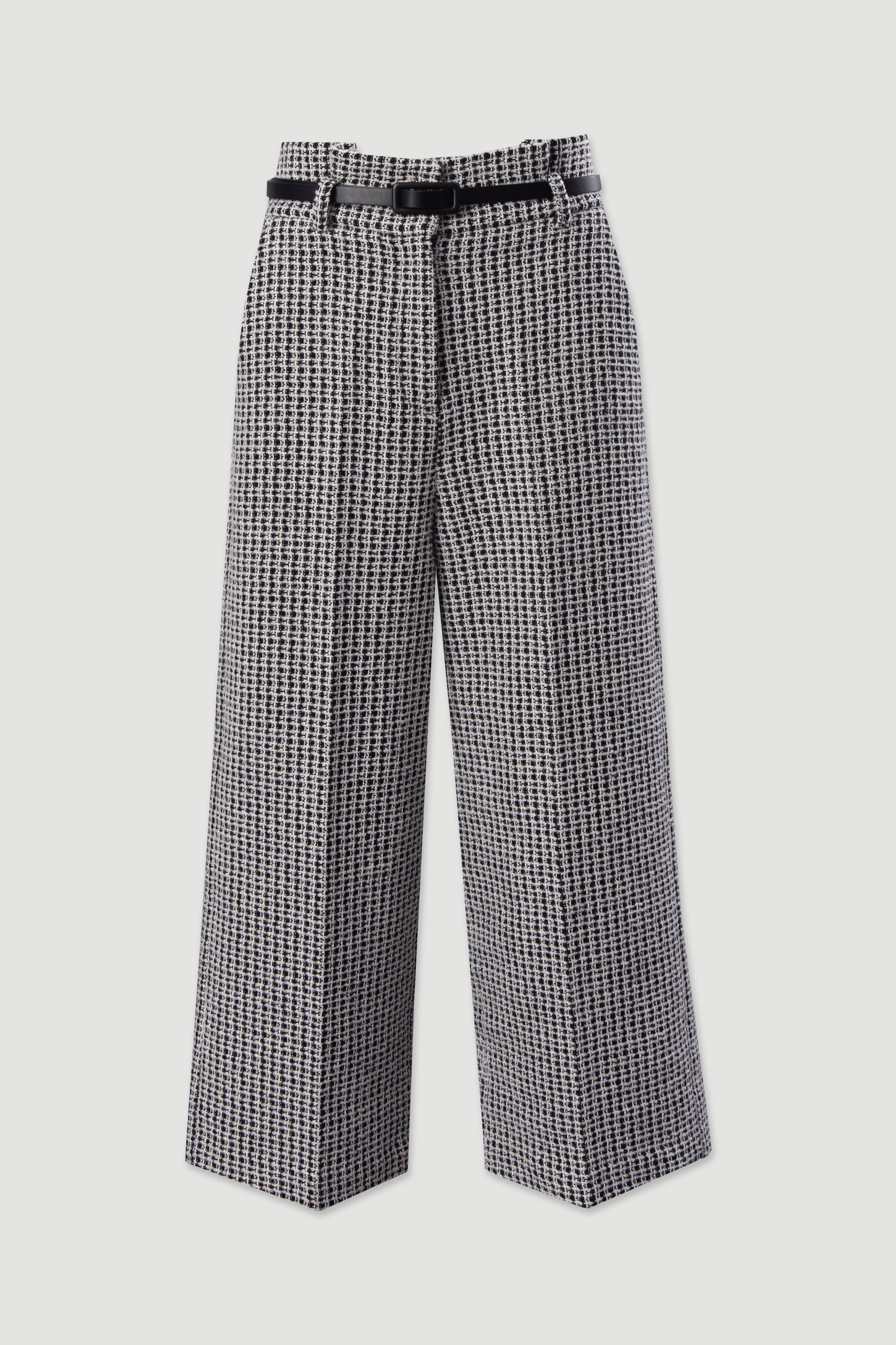 Tweed-effect culotte trousers