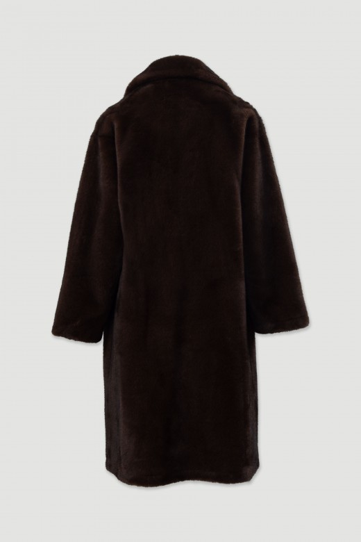 Manteau long en fausse fourrure Manteau long en fausse fourrure
