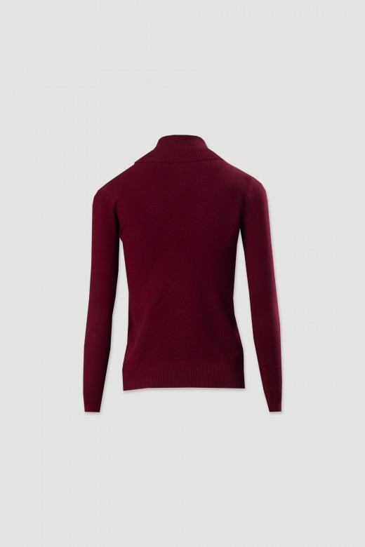 Basic high-neck knit sweater Basic high-neck knit sweater