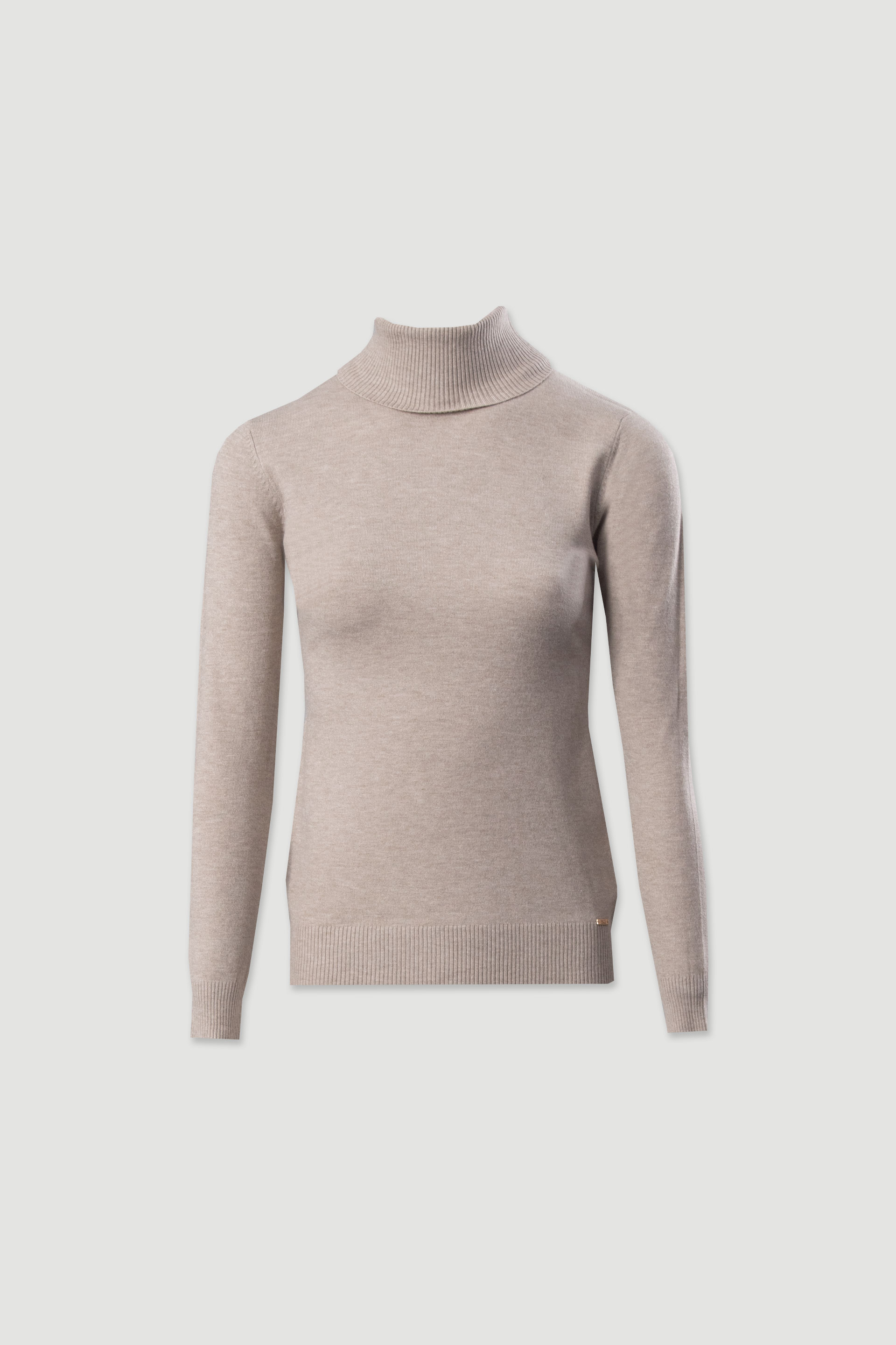 Basic high-neck knit sweater
