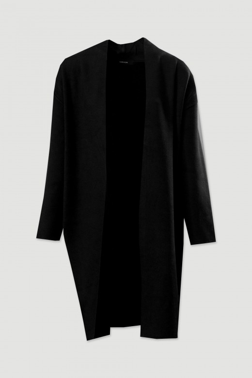 Long knit cardigan