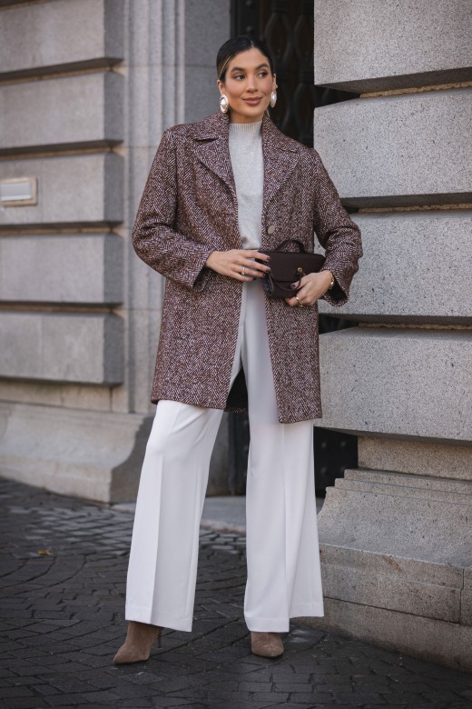 Tweed herringbone coat Tweed herringbone coat