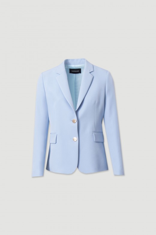 Classic fitted blazer with metallic buttons