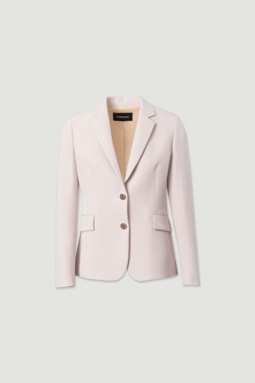 Classic fitted blazer with metallic buttons