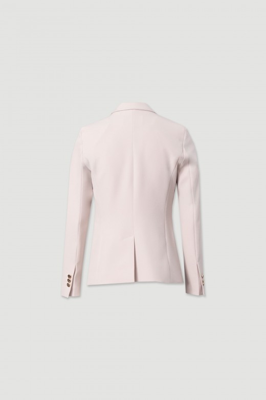 Classic fitted blazer with metallic buttons