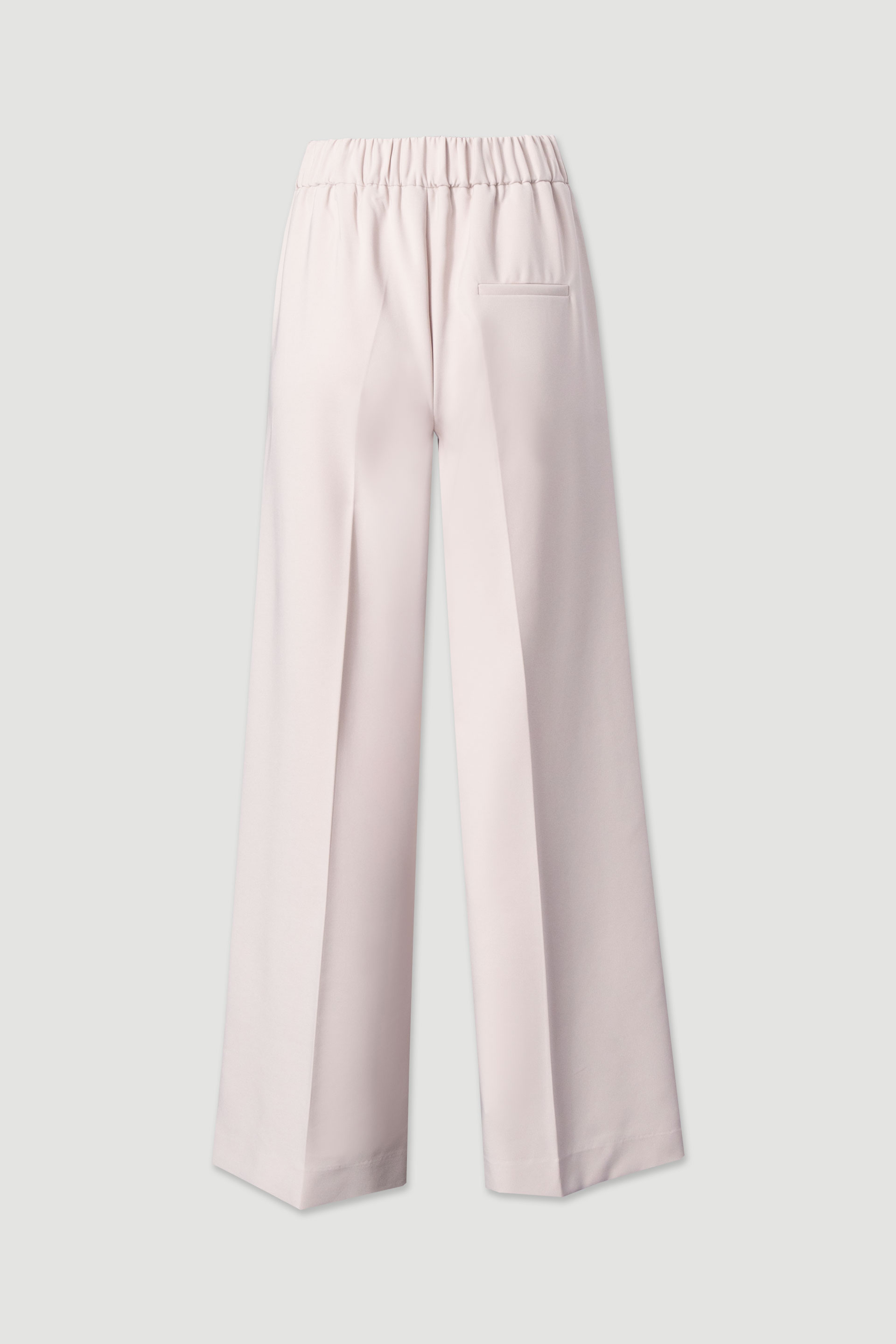 Classic wide-leg trousers with customised metallic button