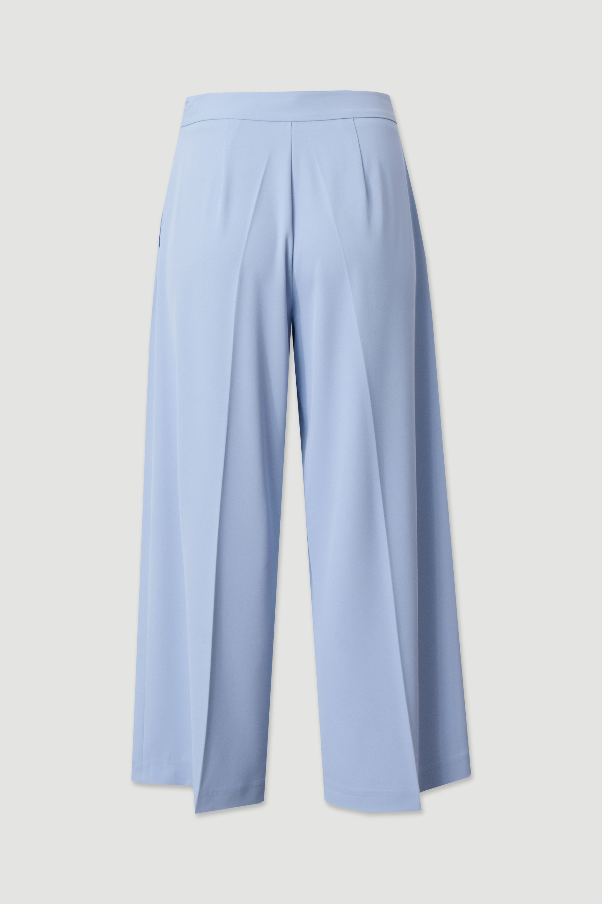 Fluid culotte trousers with metallic detail