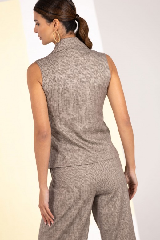 Tailored herringbone waistcoat Tailored herringbone waistcoat