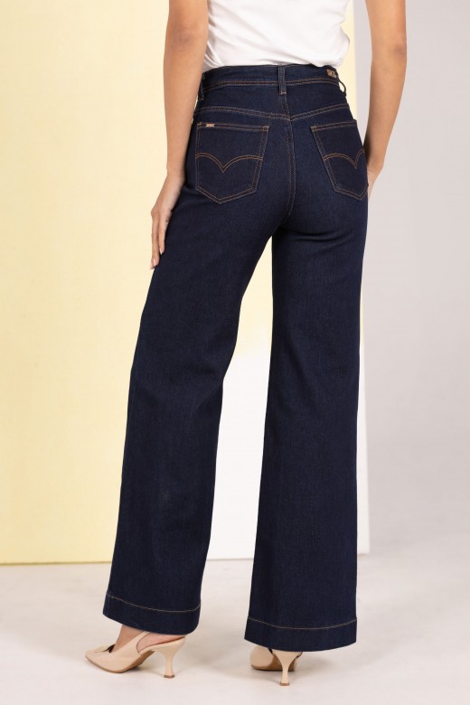 Jeans wide leg de cintura alta Jeans wide leg de cintura alta