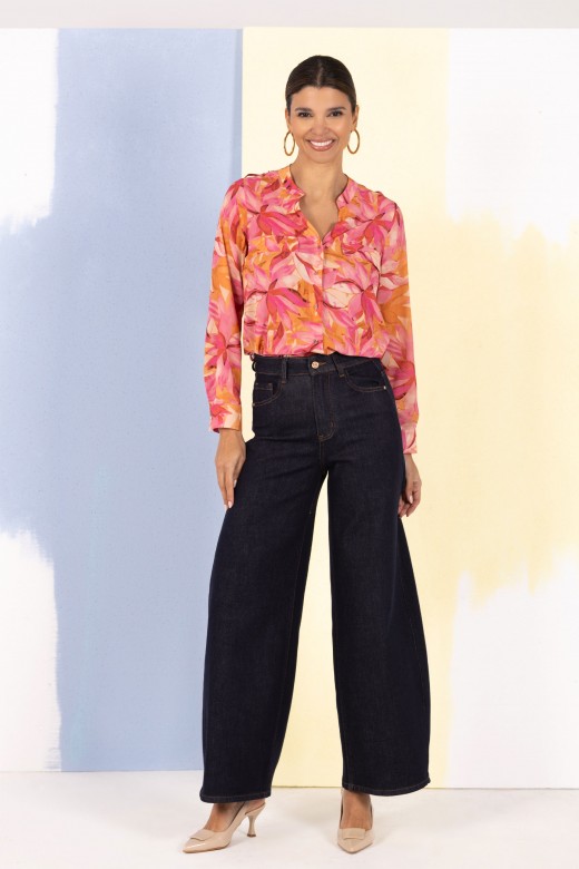 High-waisted balloon jeans