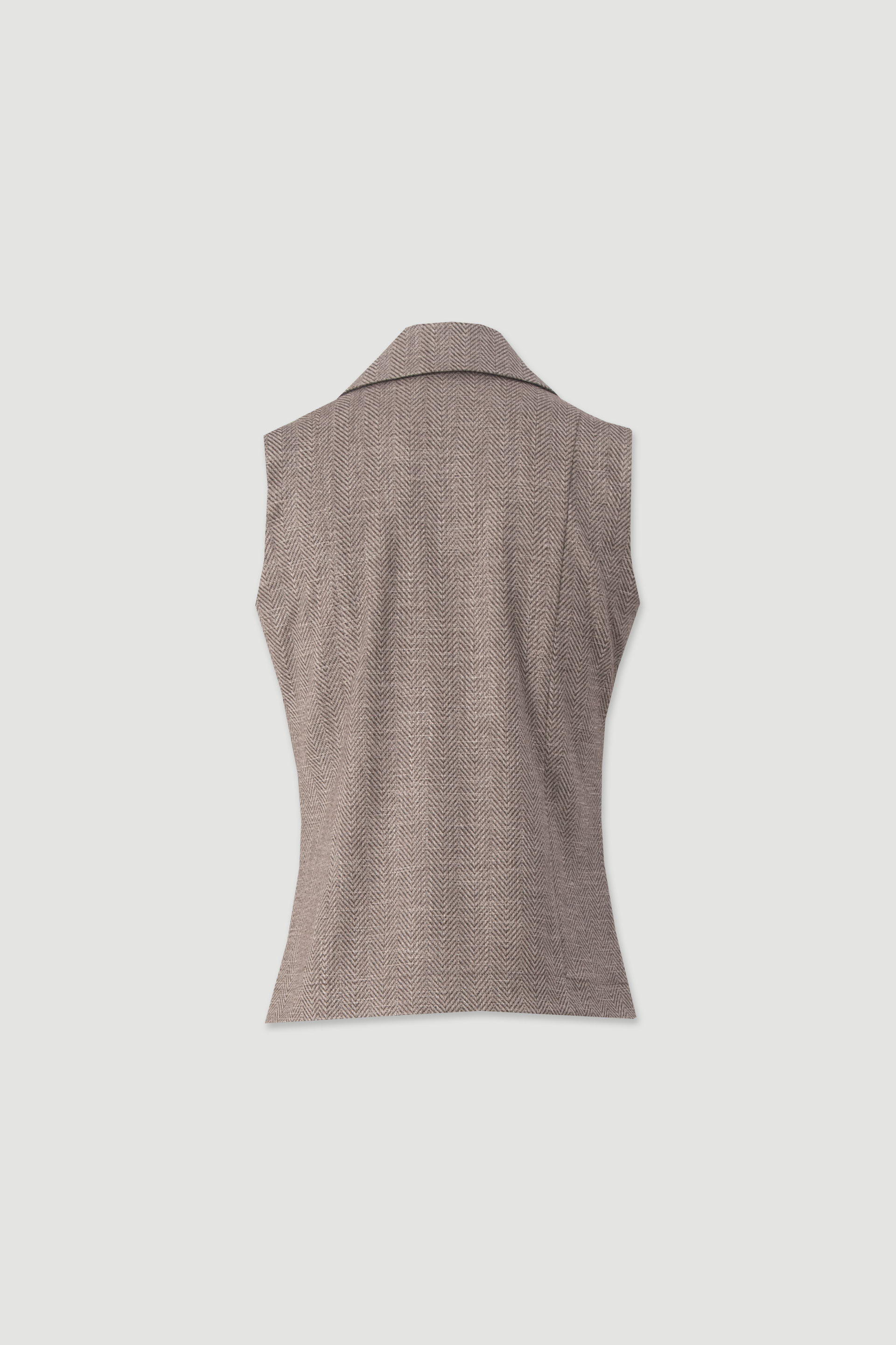 Tailored herringbone waistcoat
