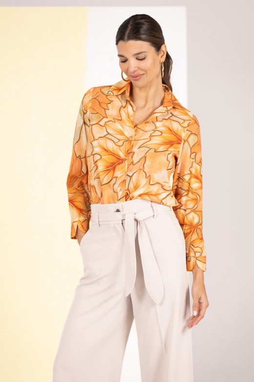 Printed fluid blouse Printed fluid blouse