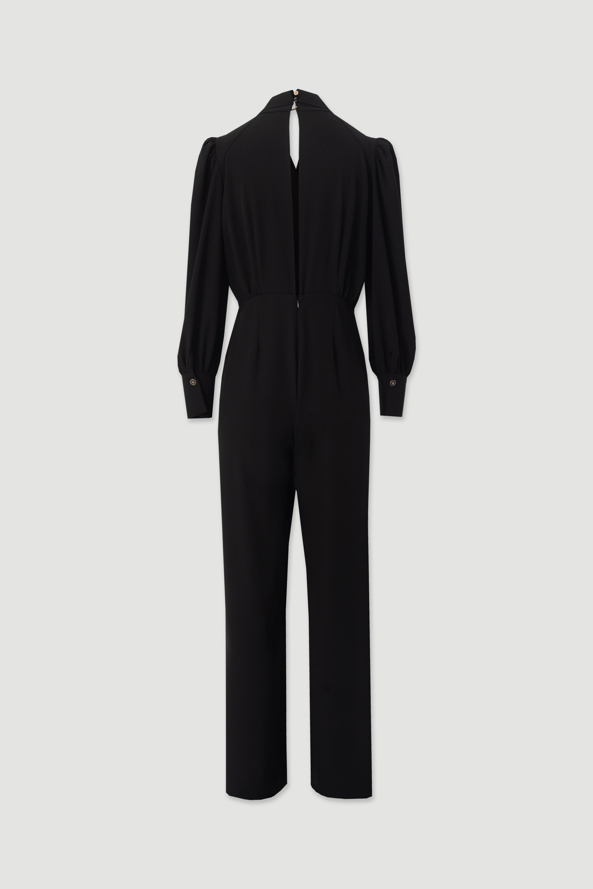 Classic jumpsuit with open back detail