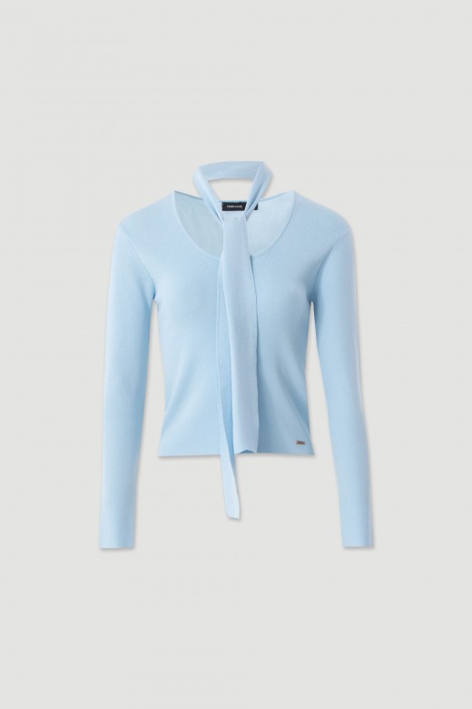 Jersey de punto con pa�uelo