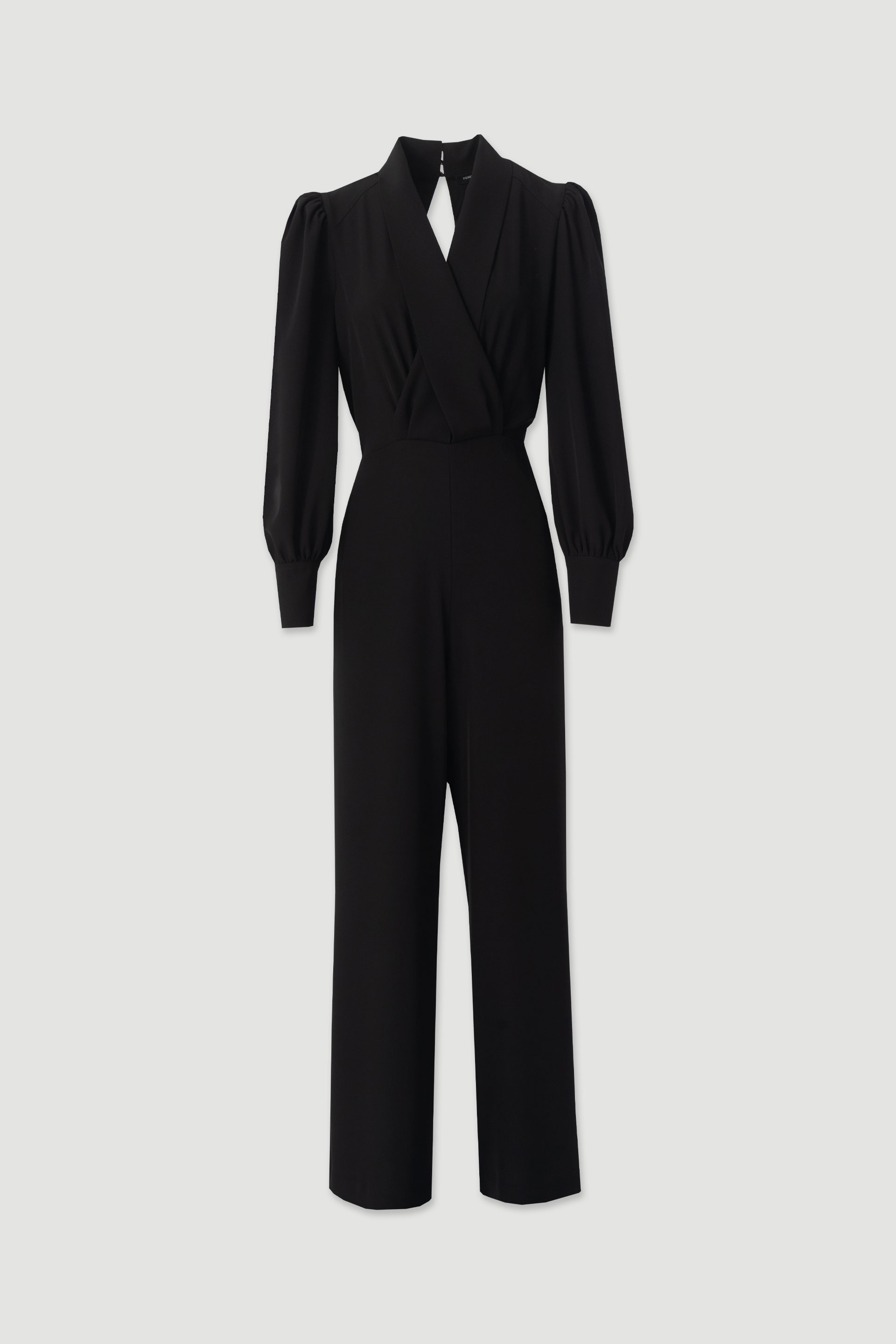 Classic jumpsuit with open back detail